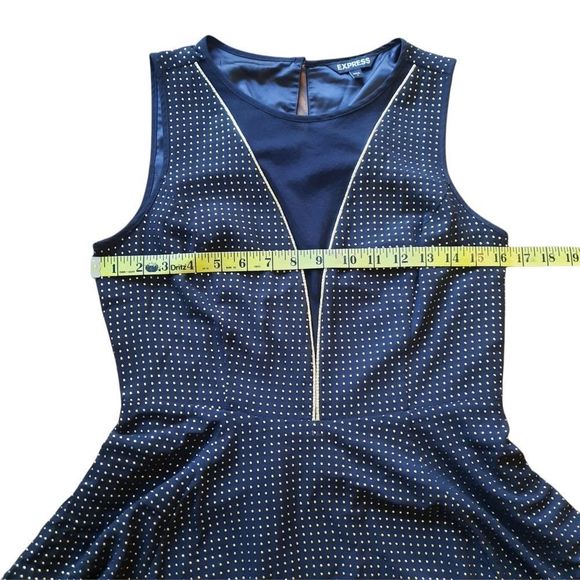 Express Black Sudded Mini Dress Sz S - Picture 4 of 14